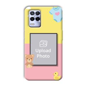 Teddy Bear Baby Design Customized Printed Back Cover for Realme 8s