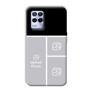 White Lines Customized Printed Back Cover for Realme 8s
