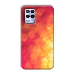 Red Orange Phone Customized Printed Back Cover for Realme 8s