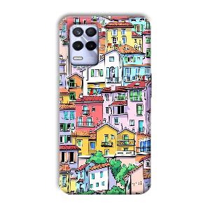 Colorful Alley Phone Customized Printed Back Cover for Realme 8s