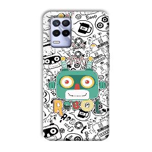Animated Robot Phone Customized Printed Back Cover for Realme 8s