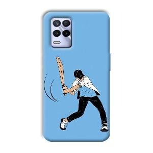 Cricketer Phone Customized Printed Back Cover for Realme 8s