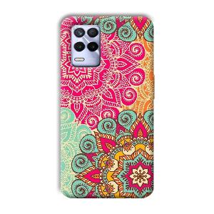Floral Design Phone Customized Printed Back Cover for Realme 8s