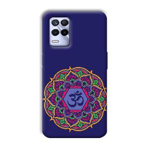 Blue Om Design Phone Customized Printed Back Cover for Realme 8s