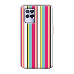 Lines Pattern Phone Customized Printed Back Cover for Realme 8s
