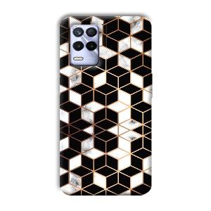 Black Cubes Phone Customized Printed Back Cover for Realme 8s