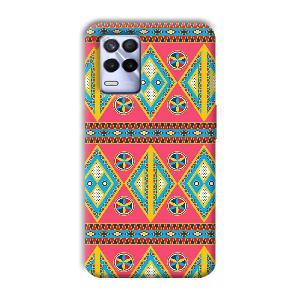 Colorful Rhombus Phone Customized Printed Back Cover for Realme 8s