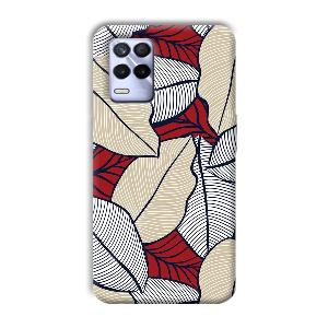 Leafy Pattern Phone Customized Printed Back Cover for Realme 8s