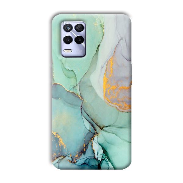 Green Marble Phone Customized Printed Back Cover for Realme 8s