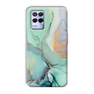 Green Marble Phone Customized Printed Back Cover for Realme 8s