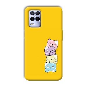 Colorful Kittens Phone Customized Printed Back Cover for Realme 8s