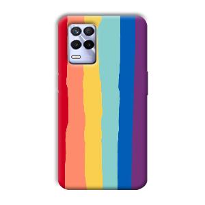 Vertical Paint Phone Customized Printed Back Cover for Realme 8s
