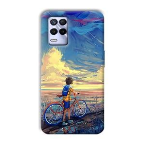 Boy & Sunset Phone Customized Printed Back Cover for Realme 8s