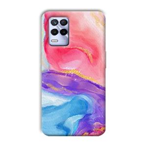 Water Colors Phone Customized Printed Back Cover for Realme 8s