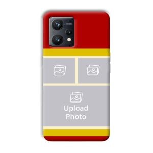 Red Yellow Collage Customized Printed Back Cover for Realme 9