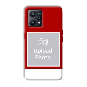 Red & White Customized Printed Back Cover for Realme 9