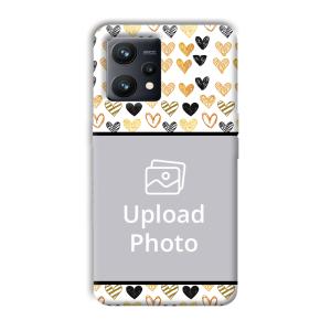 Small Hearts Customized Printed Back Cover for Realme 9