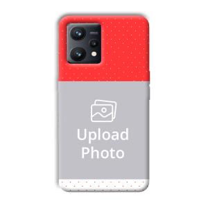 Red White Customized Printed Back Cover for Realme 9