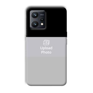 Black & Grey Customized Printed Back Cover for Realme 9