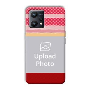 Red Pink Design Customized Printed Back Cover for Realme 9