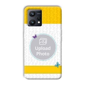 Butterflies & Yellow Customized Printed Back Cover for Realme 9
