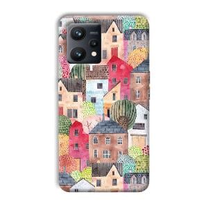 Colorful Homes Phone Customized Printed Back Cover for Realme 9
