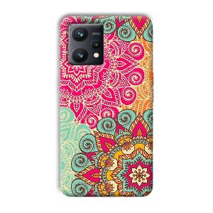 Floral Design Phone Customized Printed Back Cover for Realme 9