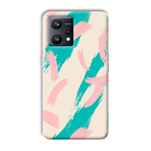 Pinkish Blue Phone Customized Printed Back Cover for Realme 9