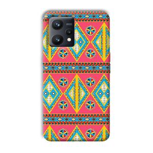 Colorful Rhombus Phone Customized Printed Back Cover for Realme 9