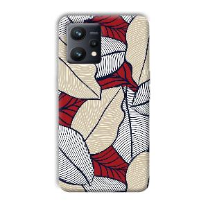 Leafy Pattern Phone Customized Printed Back Cover for Realme 9