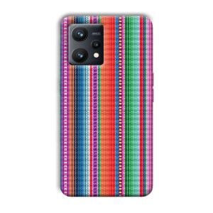 Fabric Pattern Phone Customized Printed Back Cover for Realme 9