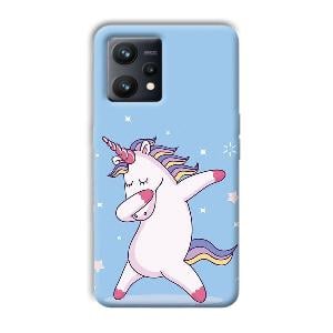 Unicorn Dab Phone Customized Printed Back Cover for Realme 9