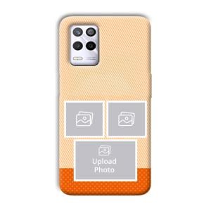 Orange Background Customized Printed Back Cover for Realme 9 5G
