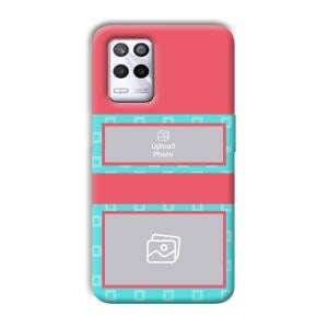 Blue Pink Customized Printed Back Cover for Realme 9 5G