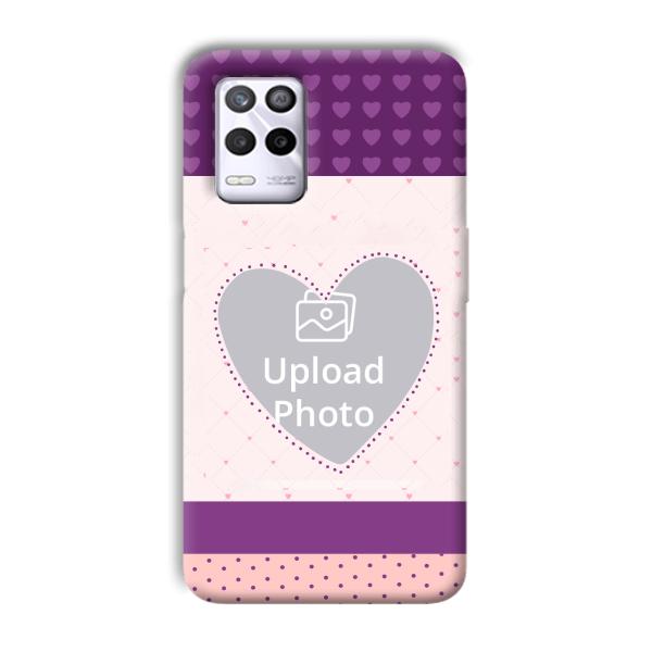 Purple Hearts Customized Printed Back Cover for Realme 9 5G