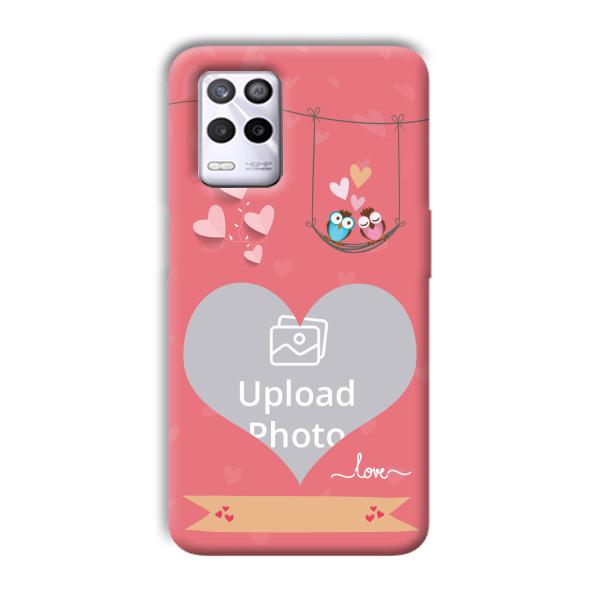 Love Birds Design Customized Printed Back Cover for Realme 9 5G