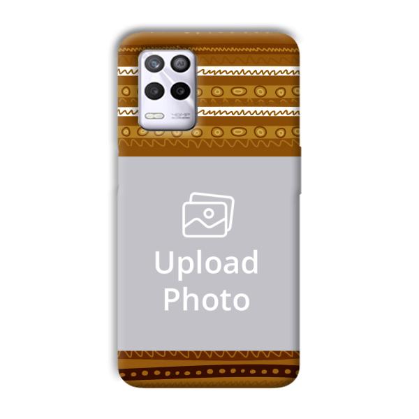 Brown Lines Customized Printed Back Cover for Realme 9 5G