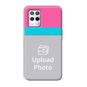 Pink & Sky Blue Customized Printed Back Cover for Realme 9 5G