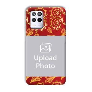 Red Design Customized Printed Back Cover for Realme 9 5G