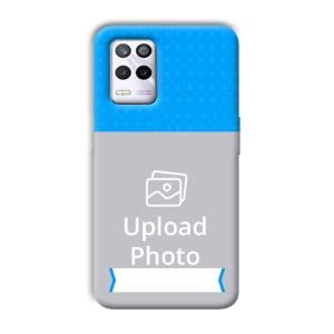 Sky Blue & White Customized Printed Back Cover for Realme 9 5G