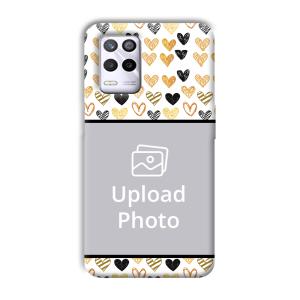 Small Hearts Customized Printed Back Cover for Realme 9 5G