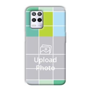Grid Customized Printed Back Cover for Realme 9 5G