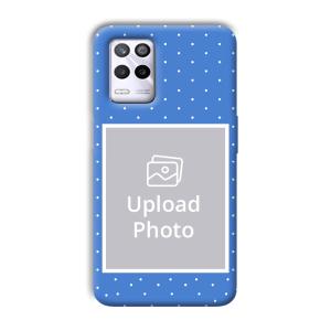 Sky Blue White Customized Printed Back Cover for Realme 9 5G