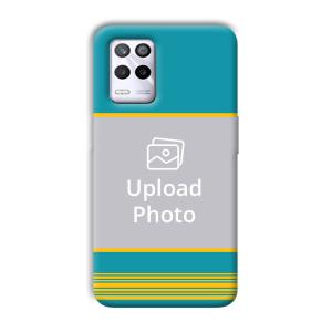 Yellow Blue Design Customized Printed Back Cover for Realme 9 5G