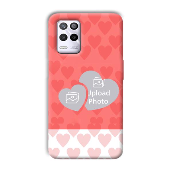 2 Hearts Customized Printed Back Cover for Realme 9 5G