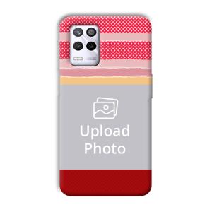 Red Pink Design Customized Printed Back Cover for Realme 9 5G