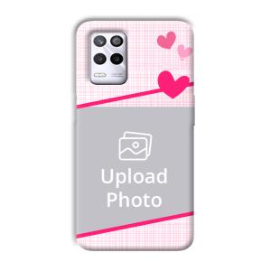 Pink Check Customized Printed Back Cover for Realme 9 5G