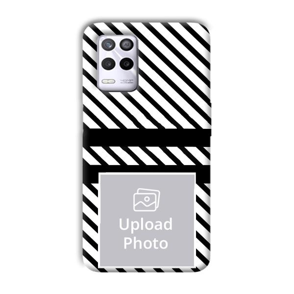 White Black Customized Printed Back Cover for Realme 9 5G