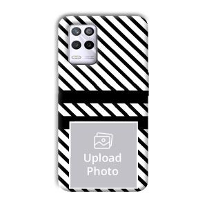 White Black Customized Printed Back Cover for Realme 9 5G