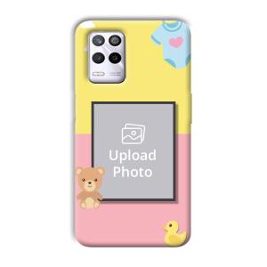 Teddy Bear Baby Design Customized Printed Back Cover for Realme 9 5G
